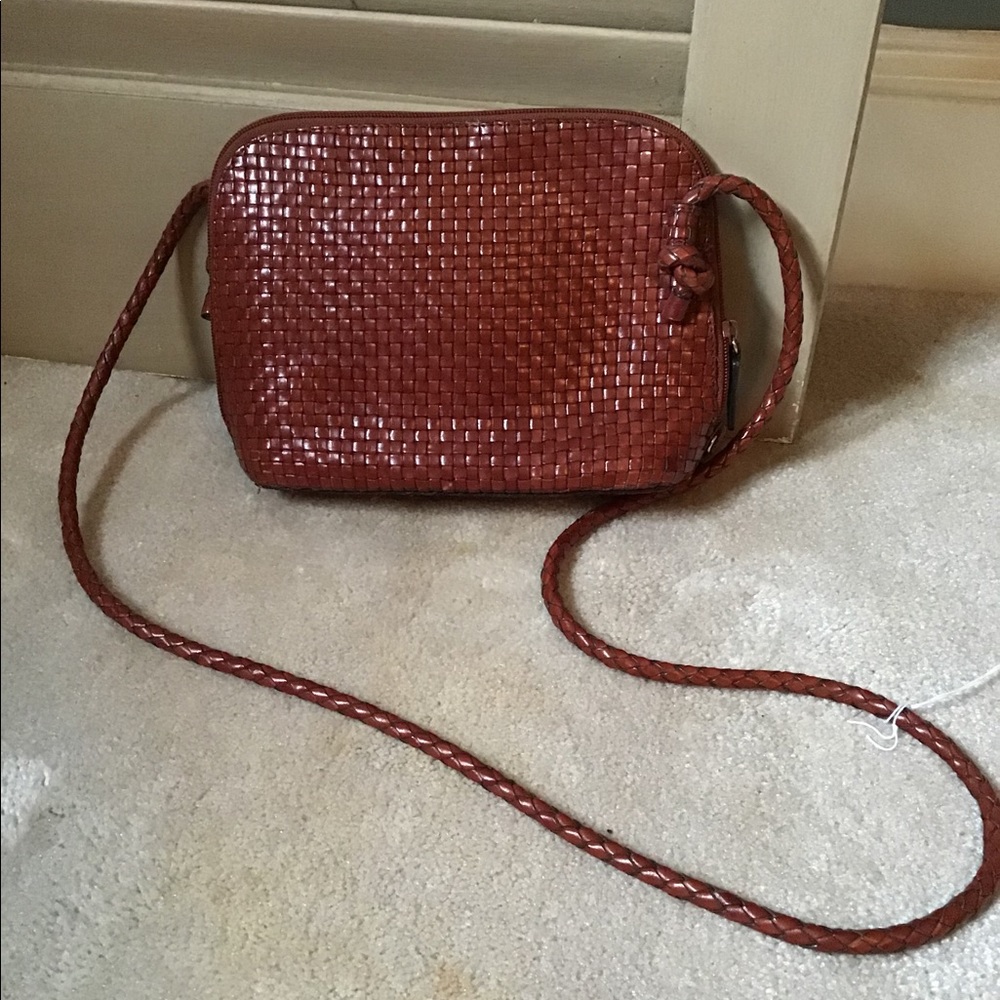 Talbots brown purse with coordinating wallet